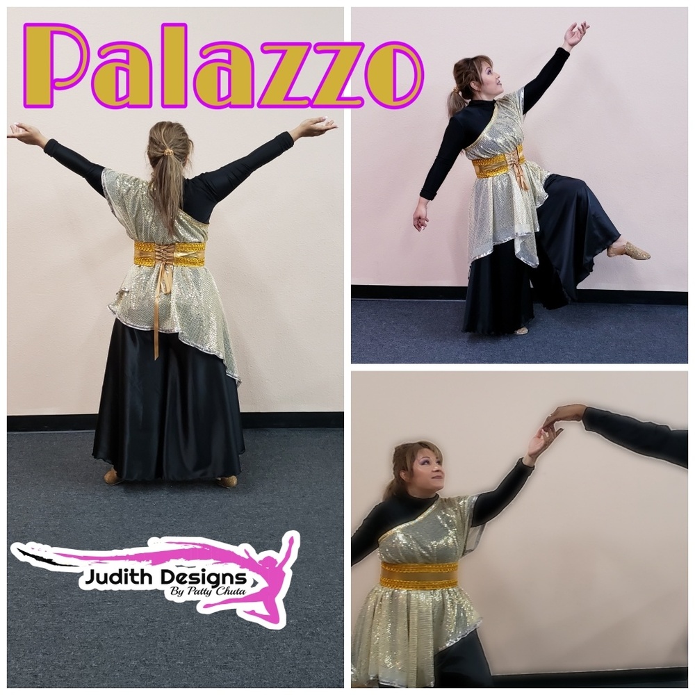 PALAZZO wide pants falda pantalon de Danza
